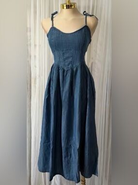 Love Tree Blue Maxi Dress